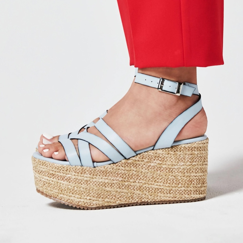 MYWAY Baby Blue Platforms